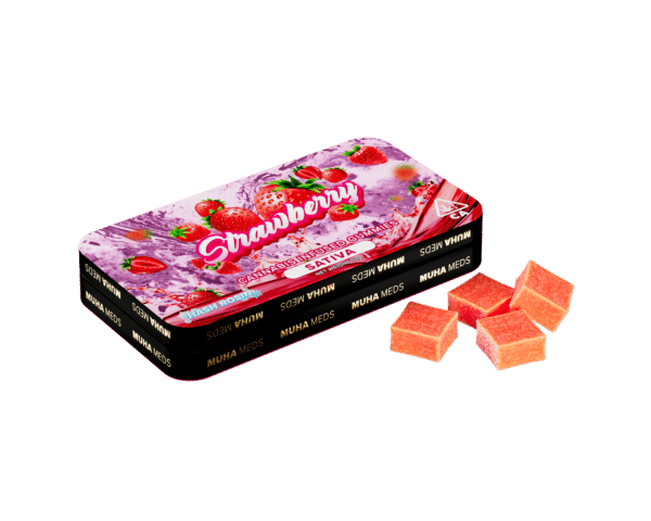 Strawberry Hash Rosin Gummies, Muha Meds Strawberry Hash Rosin Gummies