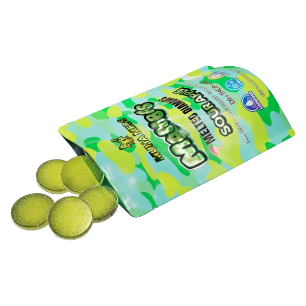 Sour Apple Melted Diamonds Gummies