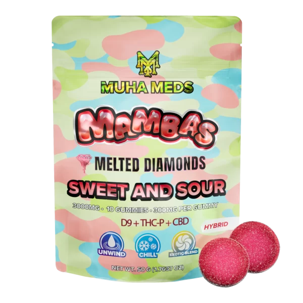 Sweet and Sour Melted Diamonds Gummies