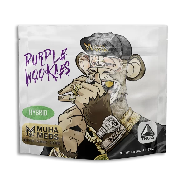 Purple Wookies 3.5 Gram Flower Bag