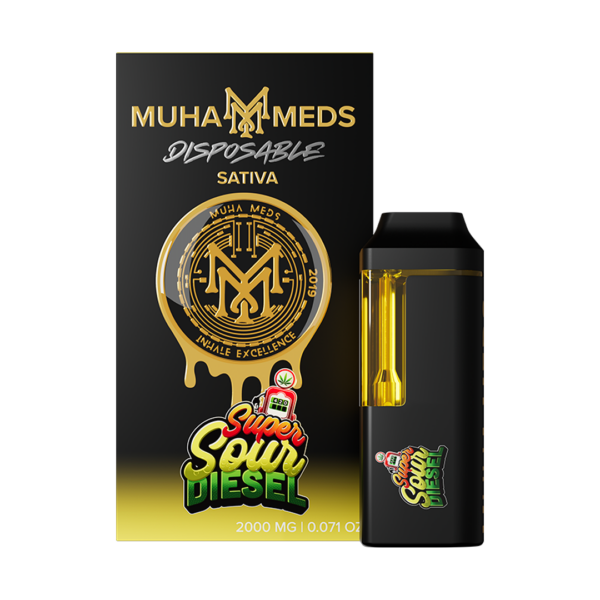 Muha Meds Super Sour Diesel Sativa 2000mg Disposable SUPER SOUR DIESEL | SATIVA