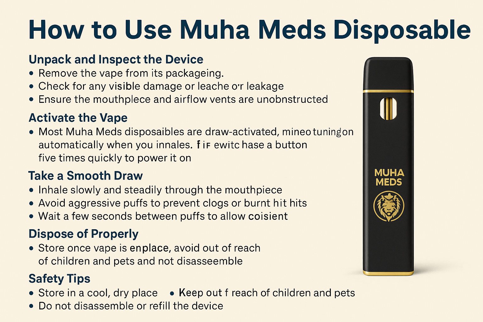 How to Use Muha Meds Disposable: A Comprehensive Guide
