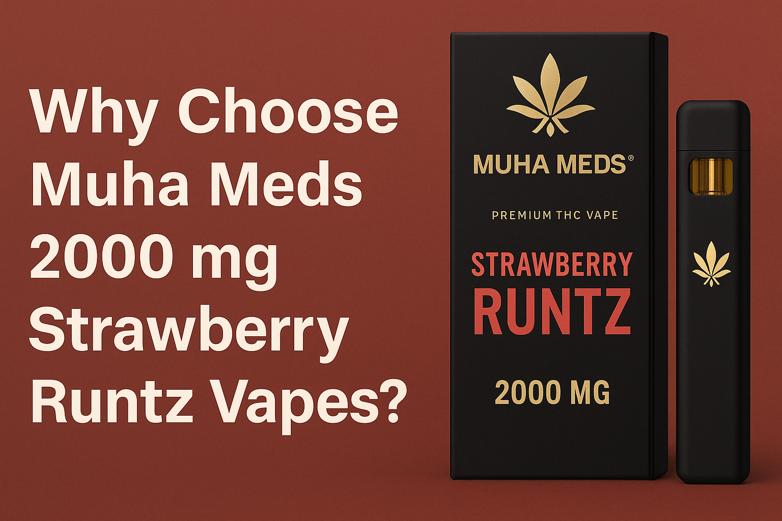 Why Choose Muha Meds 2000 mg Strawberry Runtz Vapes